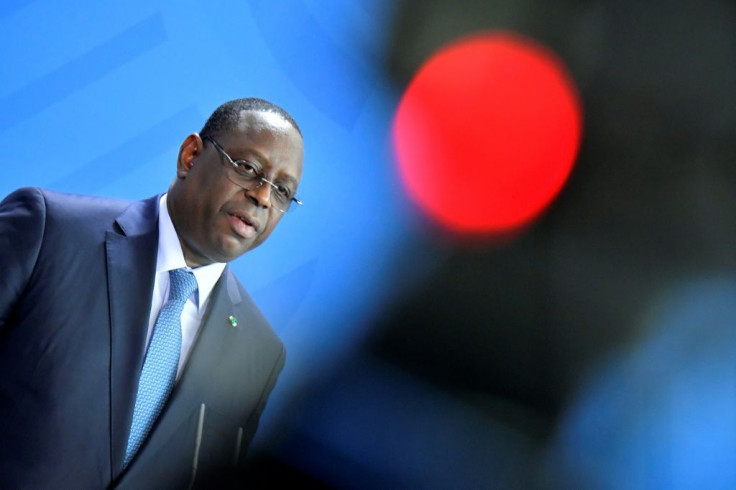 Senegal's President Macky Sall, seen here in January 2020, will meet Secretary of State Mike Pompeo on the start of the top US diplomat's Africa tour