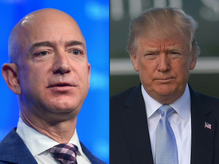 Amazon says the tech giant lost a major Pentagon cloud computing contract because of President Donald Trump's animosity for its CEO Jeff Bezos