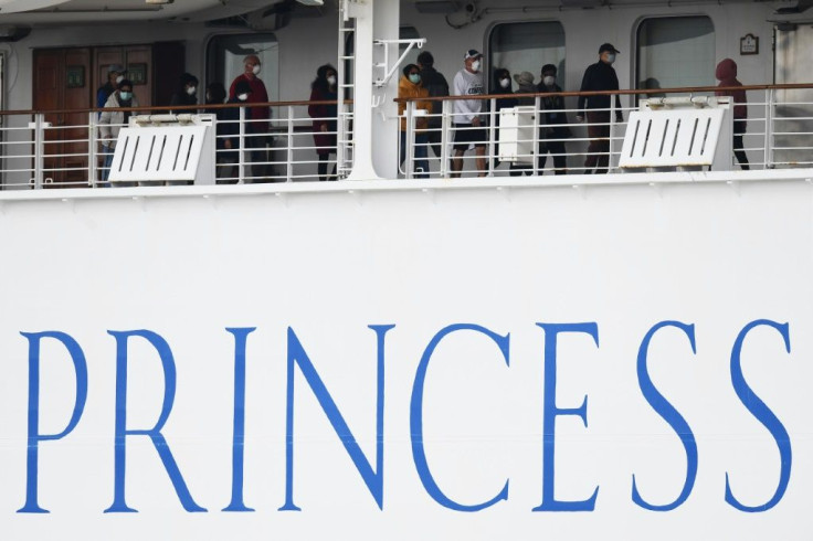Passengers on the Diamond Princess are confined to their cabins except for brief outings on open decks wearing facemasks