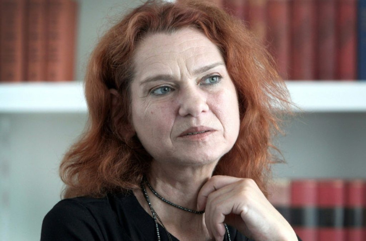 Turkish author Asli Erdogan, pictured in 2018, lives in exile in Germany