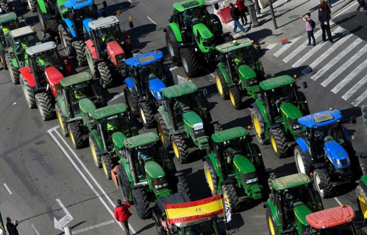 Tractor turmoil: Furious farmers hit the streets of Spain again on Friday, gridlocking the city of Valencia