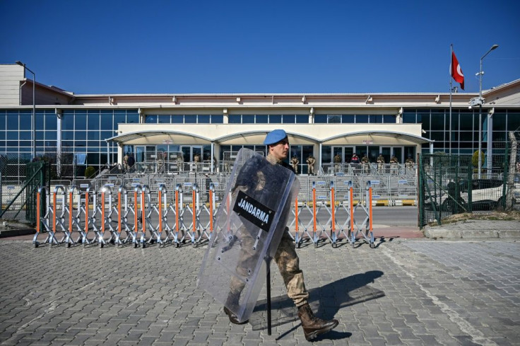 Security was high around the courthouse before the decision