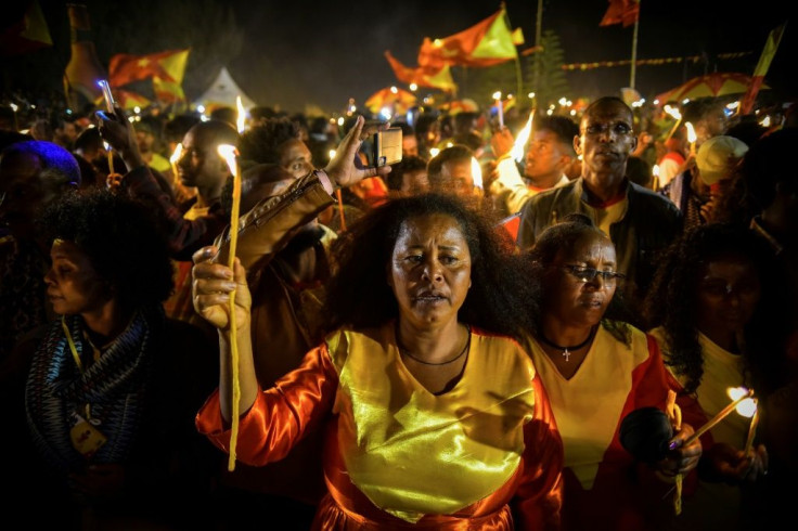 A candle-lit parade in Mekele, the capital of Tigray region, took place on the eve of celebrations for the founding of the TPLF, Ethiopia's once-dominant party