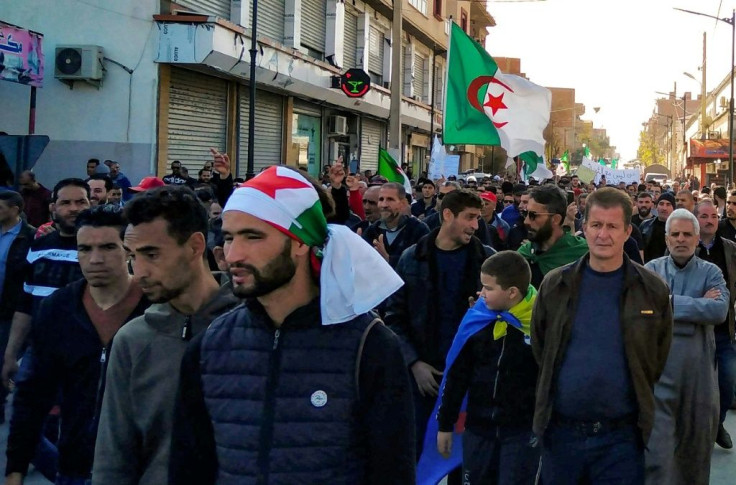 Algerians march in Bordj Bou Arreridj. Today, Algeria's protests are smaller than in spring 2019, but the Hirak movement remains strong