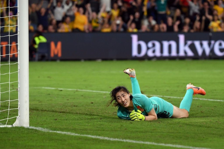 China's goalkeeper Peng Shimeng was among the squad forced into quarantine in Australia