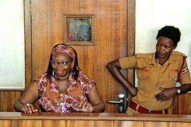 Nyanzi, pictured in April 2017 at her trial for cyber-harassment