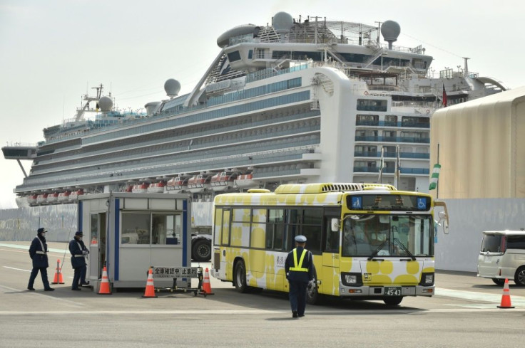Passengers from the Diamond Princess were taken by stations and airports to begin the journeys home