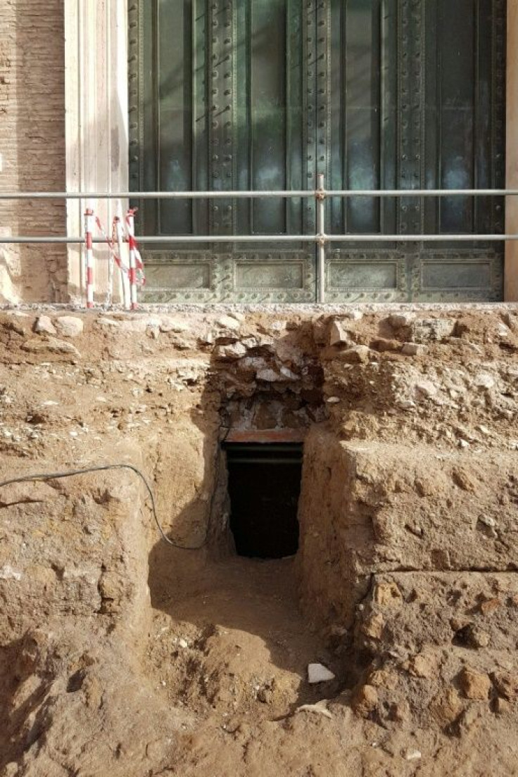 The chamber leading to an ancient tomb thought to belong to Rome's founder Romulus