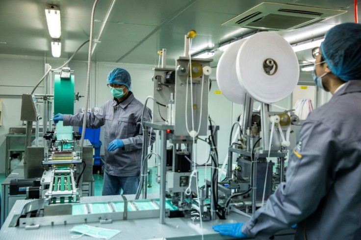 One enterprising Hong Kong film director has imported a machine from India to begin making face masks