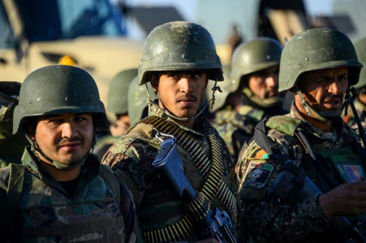 An Afghan soldier on a military exercise in Herat on December 29, 2019