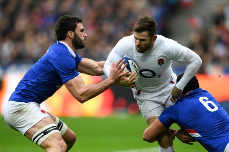 Attack from the back - England's Elliot Daly (C) will return to full-back against Ireland