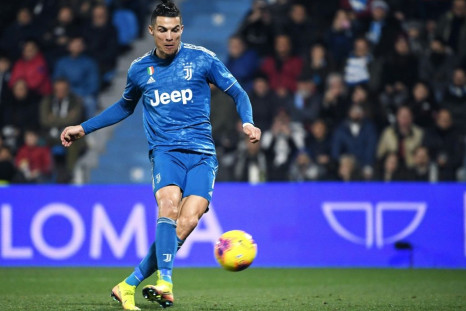 Cristiano Ronaldo scored for a record-equalling 11th Serie A game.