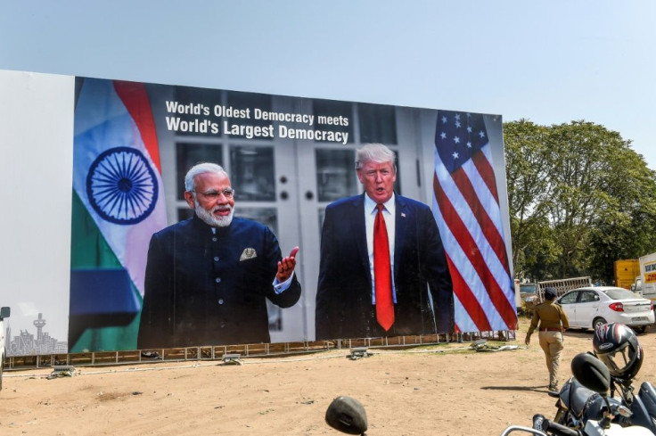 The stops during Donald Trump's 36-hour trip to India include a rally of 100,000 people and watching the sunset at the Taj Mahal