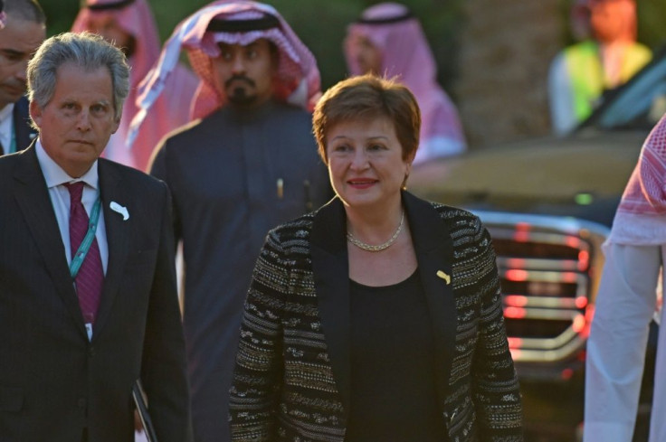 International Monetary Fund chief Kristalina Georgieva at the Murabba Palace in Riyadh