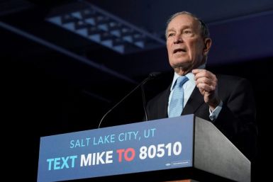 Democratic presidential candidate Mike Bloomberg, a former New York mayor, has set a record for personal campaign spending; here he speaks on February 20, 2020 at an event in Salt Lake City, Utah