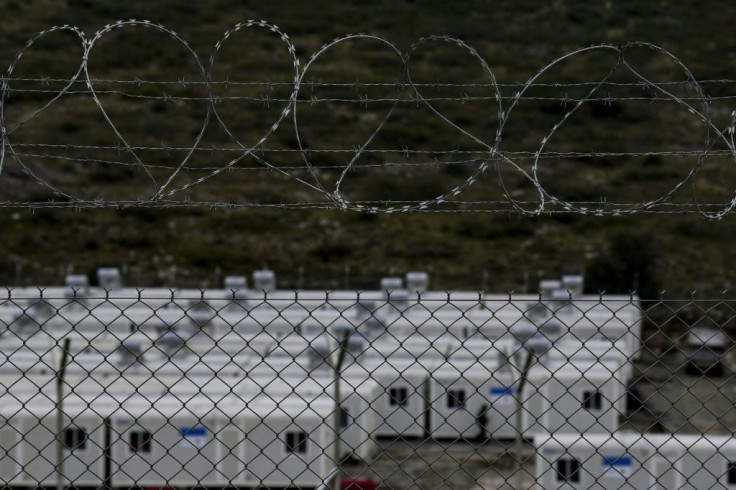 The new 'closed' refugee camp takes shape on Samos, cordoned off behind barned wire fences
