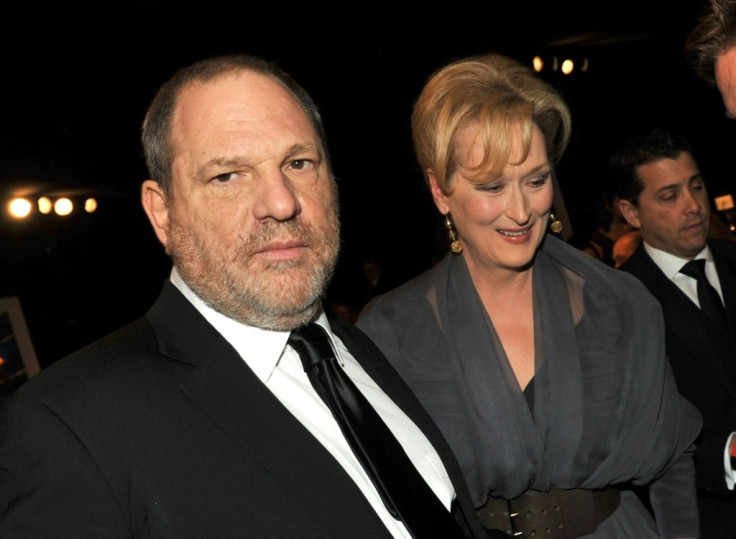 Harvey Weinstein pictured at the 18th Annual Screen Actors Guild Awards in 2012 with actress Meryl Streep, who famously called him 'God'