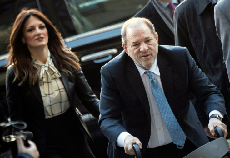 Harvey Weinstein arrives at the Manhattan Criminal Court on February 24, 2020, when he was convicted of rape and sexual assault