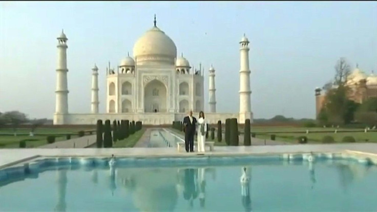 IMAGES US President Donald Trump and First Lady Melania Trump visit the Taj Mahal in Agra as part of their official two-day visit to India.