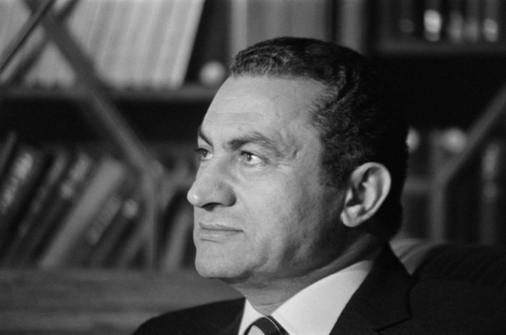 A photo taken on November 24, 1982 shows Egypt's then president Hosni Mubarak in Cairo