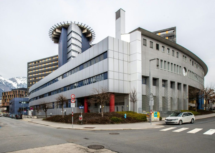 A couple has been quarantined in the Innsbruck Hospital, pictured on February 25