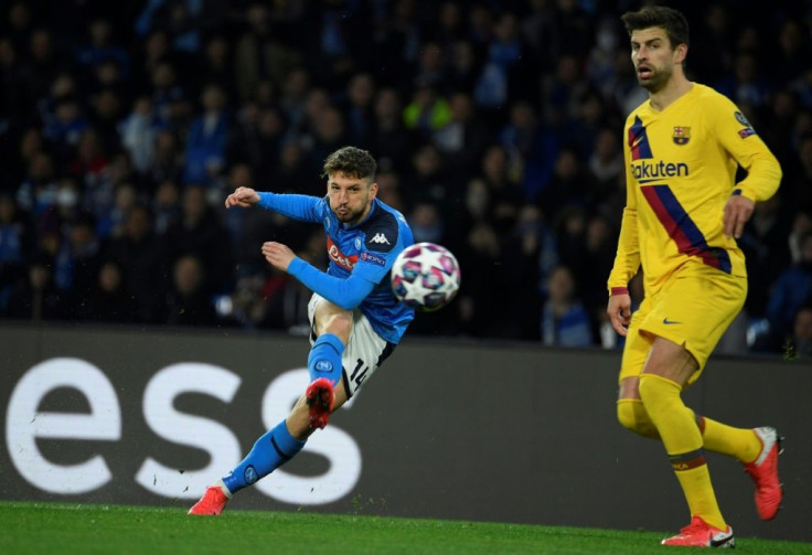 Dries Mertens became Napoli's joint top all-time scorer with his 121st goal for the club