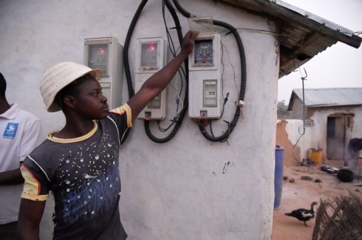 Pre-paid meters are installed on homes in Takpapieni -- householders buy credit to access electricity from the mini-grid