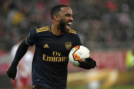 Alexandre Lacazette scored the only goal in the first leg in Greece