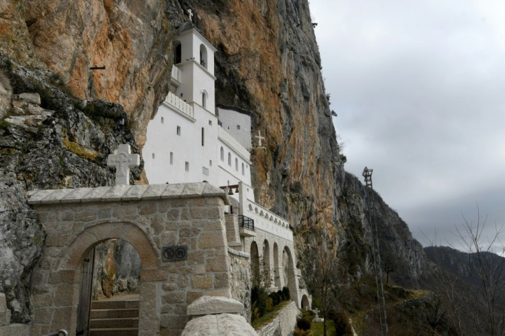 Orthodox churches in Montenegro such as the Ostrog monastery are at the centre of a political tug of war