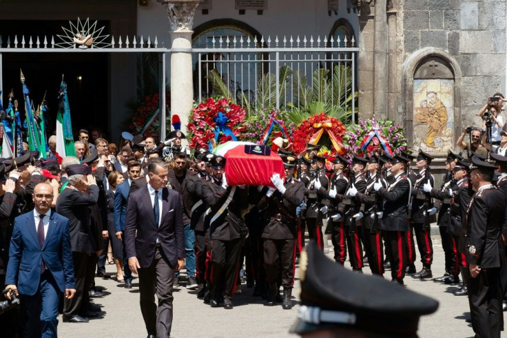 The funeral of the slain Carabinieri officer Mario Cerciello Rega drew a huge crowd and was shown live on television