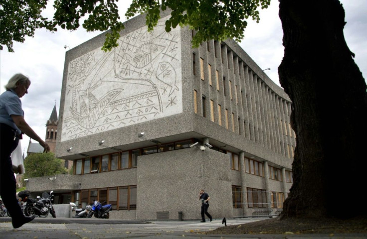 Picasso's 'The Fishermen' adorns a wall of the Y-block in Oslo which is to be demolished