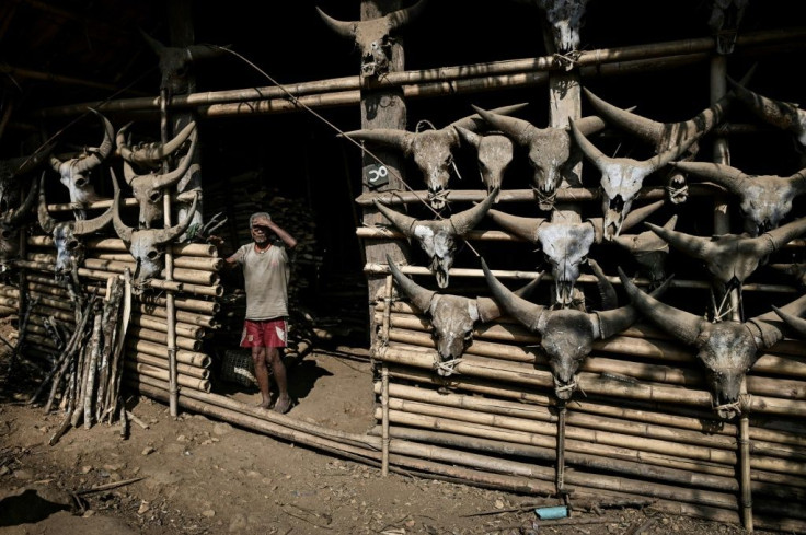 Naga tribes in Myanmar's far north subscribe to a complex patchwork of customs, blending animist beliefs with various forms of Christianity brought by missionaries in recent decades -- and intertwining their warrior traditions