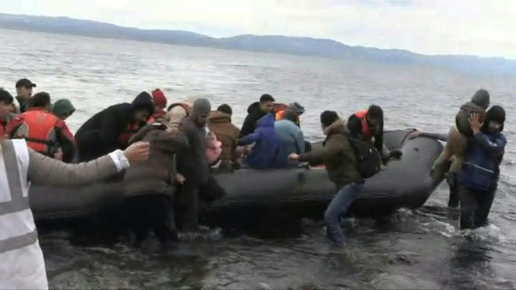 IMAGESMigrants arrive on Lesbos Island from Turkey, after Turkish officials said Ankara would no longer prevent refugees from going to Europe.