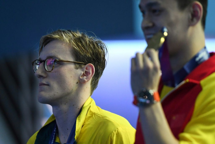 Australia's Mack Horton (L) has said his feud with Sun Yang was never personal, and only about keeping swimming a clean sport