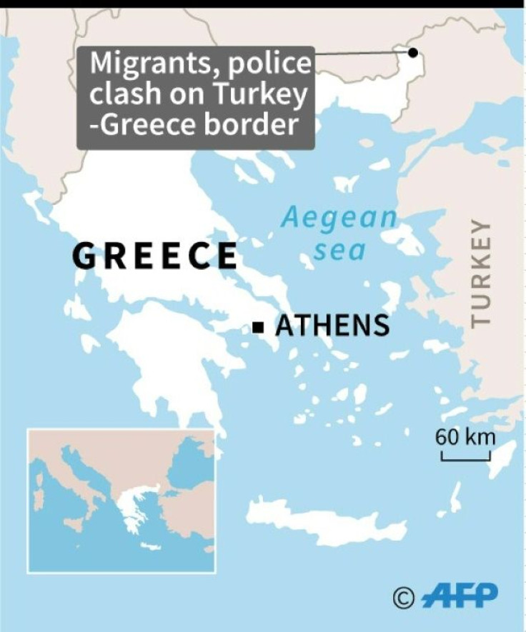 Migrants, police clash on Turkey-Greece border. Locator.