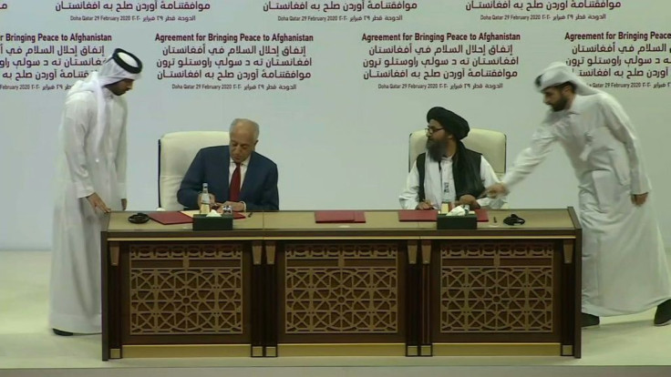 IMAGESUS, Taliban sign deal on American withdrawal from Afghanistan.