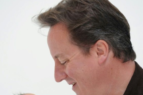 David Cameron holds his daughter Florence Rose Endellion in 2010. She is the last baby born to a sitting UK prime minister