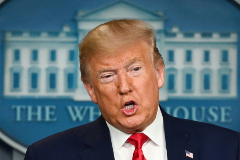 US President Donald Trump says there is "no reason to panic" over the novel coronavirus