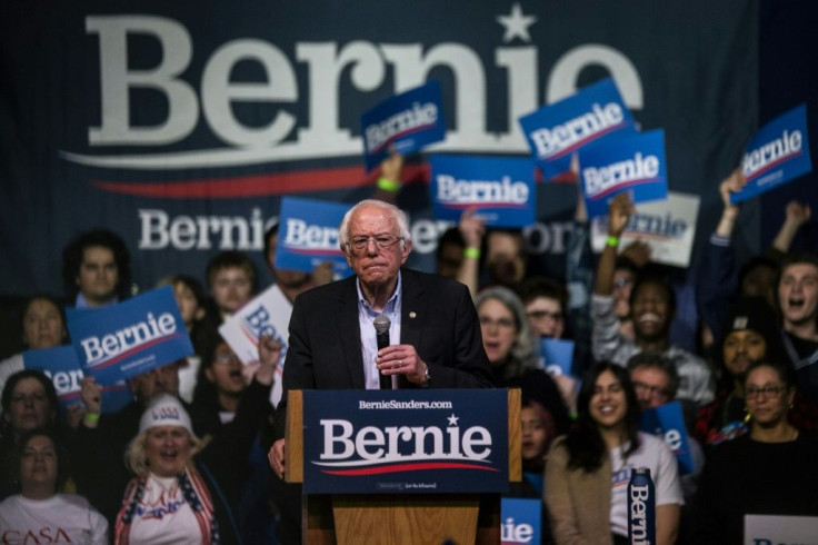Senator Bernie Sanders, the current frontrunner in the Democratic White House race, could build an insurmountable lead on Super Tuesday, with contests in 14 states including Virginia -- he is seen here at a rally in the state capital Richmond