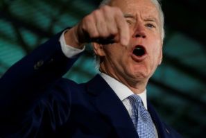 Democratic presidential candidate Joe Biden speaks in Columbia, South Carolina where he won the state's primary