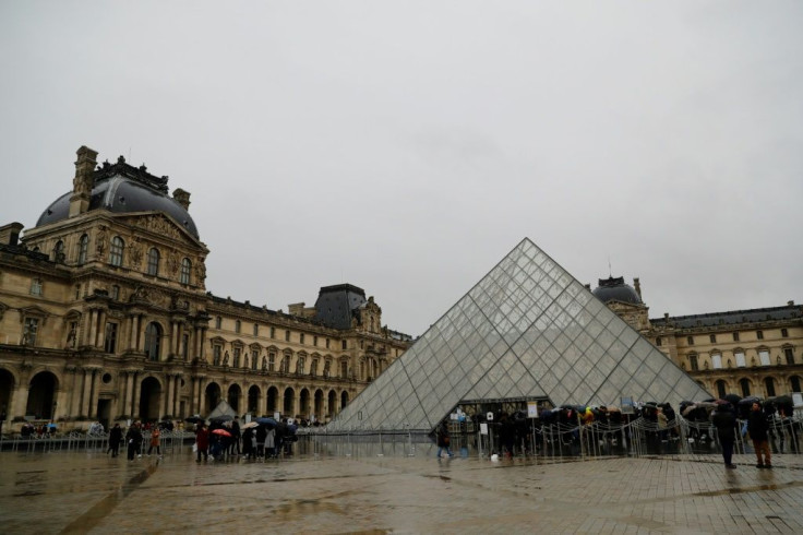 The Louvre museum in Paris, the world's most visited, was closed over virus fears