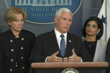 Vice-President Mike Pence says that drugs to treat the novel coronavirus could be available by this summer or fall, during a press briefing at the White House