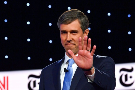 Beto O'Rourke, pictured at a Democratic primary debate in October 2019, remains popular in Texas which has the second-largest Super Tuesday delegate haul -- O'Rourke endorsed Joe Biden