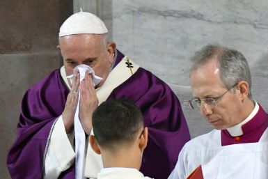 Pope Francis has been seen coughing and blowing his nose for days