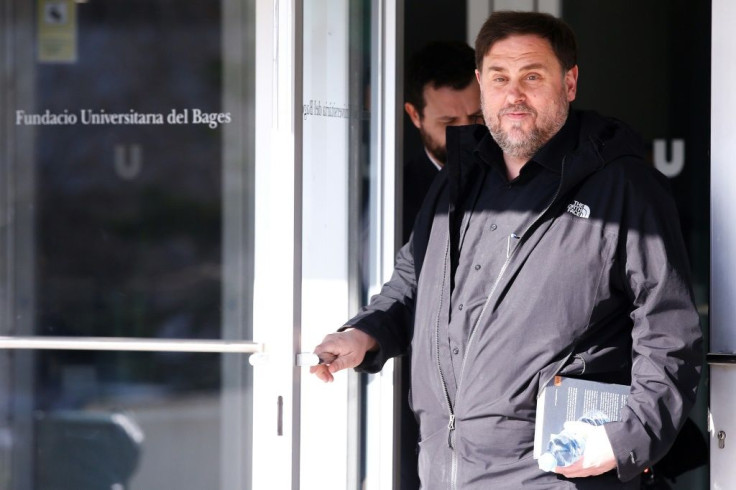 Junqueras is allowed to teach at the University of Vic in Manresa three times a week