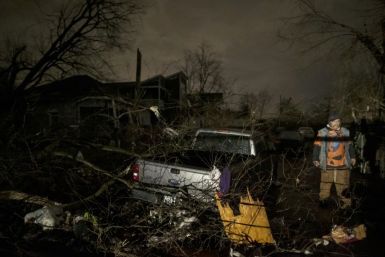 Smashed buildings, downed power lines and debris could be seen across Nashville on March 3