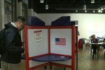 Voters cast their ballots in Arlington, Virginia, one of the 14 Super Tuesday states