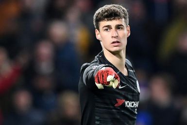 Proving his worth: Kepa Arrizabalaga kept a much-needed clean sheet in Chelsea's 2-0 win over Liverpool