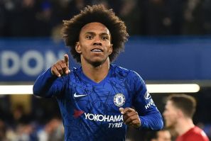 Willian opened the scoring in Chelsea's 2-0 win FA Cup win over Liverpool