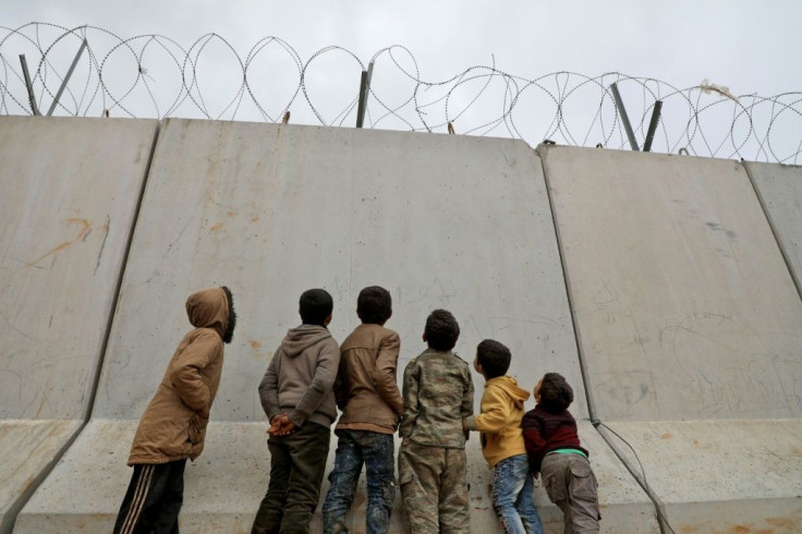 Syrian civilians have emptied town after town, fleeing north towards the Turkish border, now blocked by a concrete wall, barbed wire and watchtowers to prevent crossings